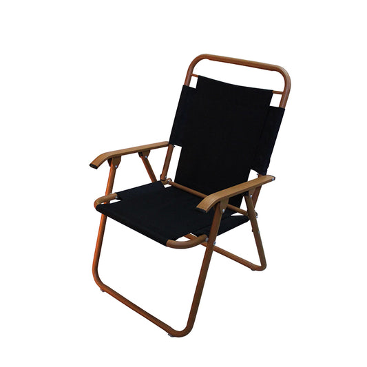 Aluminium Folding Portable Large Chair - Peach Wood Colour