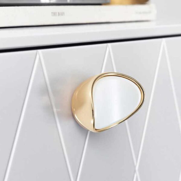 Sleek Crescent Knob Handle for cabinets and furniture with a modern design