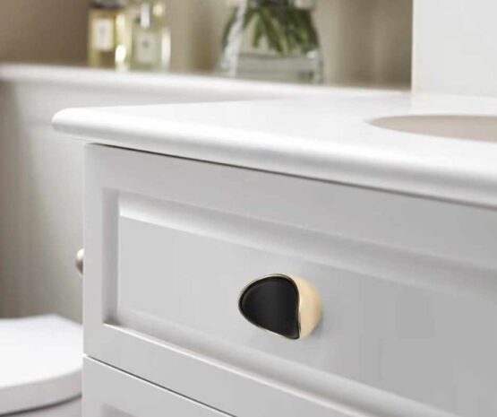 Sleek Crescent Knob Handle for cabinets and furniture with a modern design