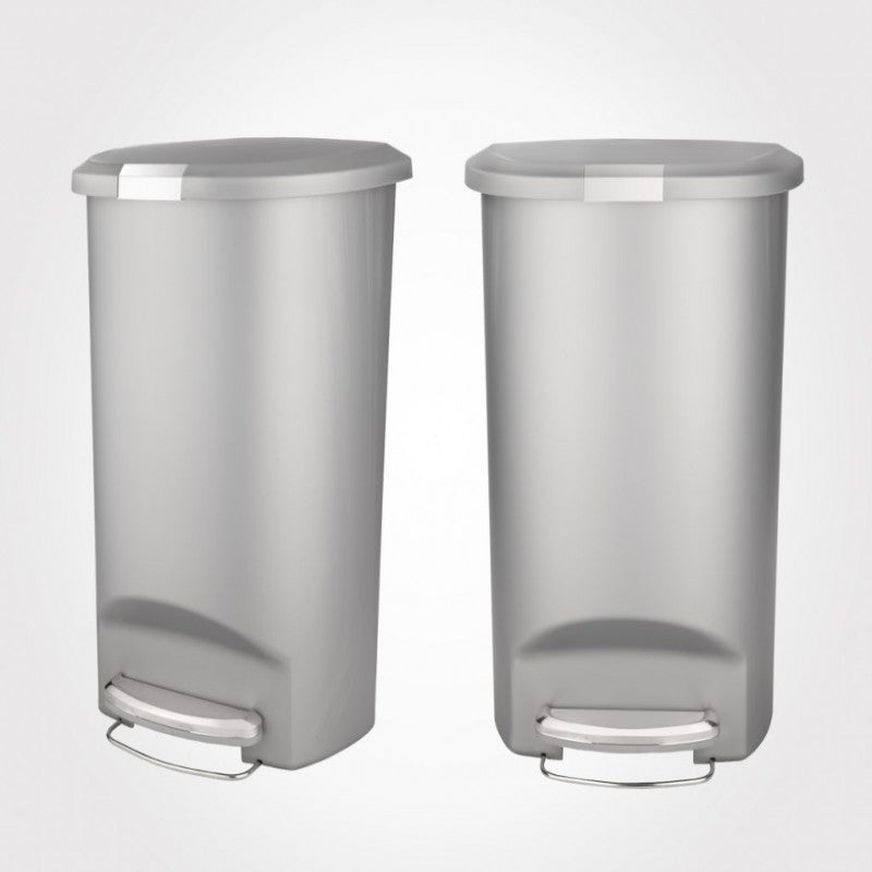 50L rectangular dustbin with pedal for hygienic, hands-free waste disposal in home or office.