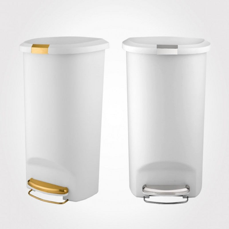 50L rectangular dustbin with pedal for hygienic, hands-free waste disposal in home or office.