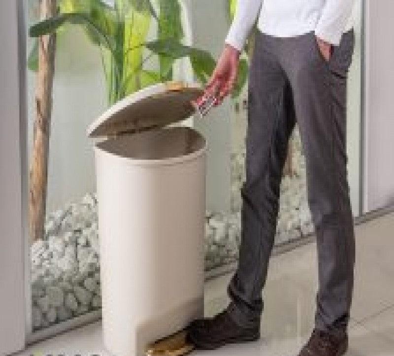 50L rectangular dustbin with pedal for hygienic, hands-free waste disposal in home or office.