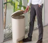 50L rectangular dustbin with pedal for hygienic, hands-free waste disposal in home or office.