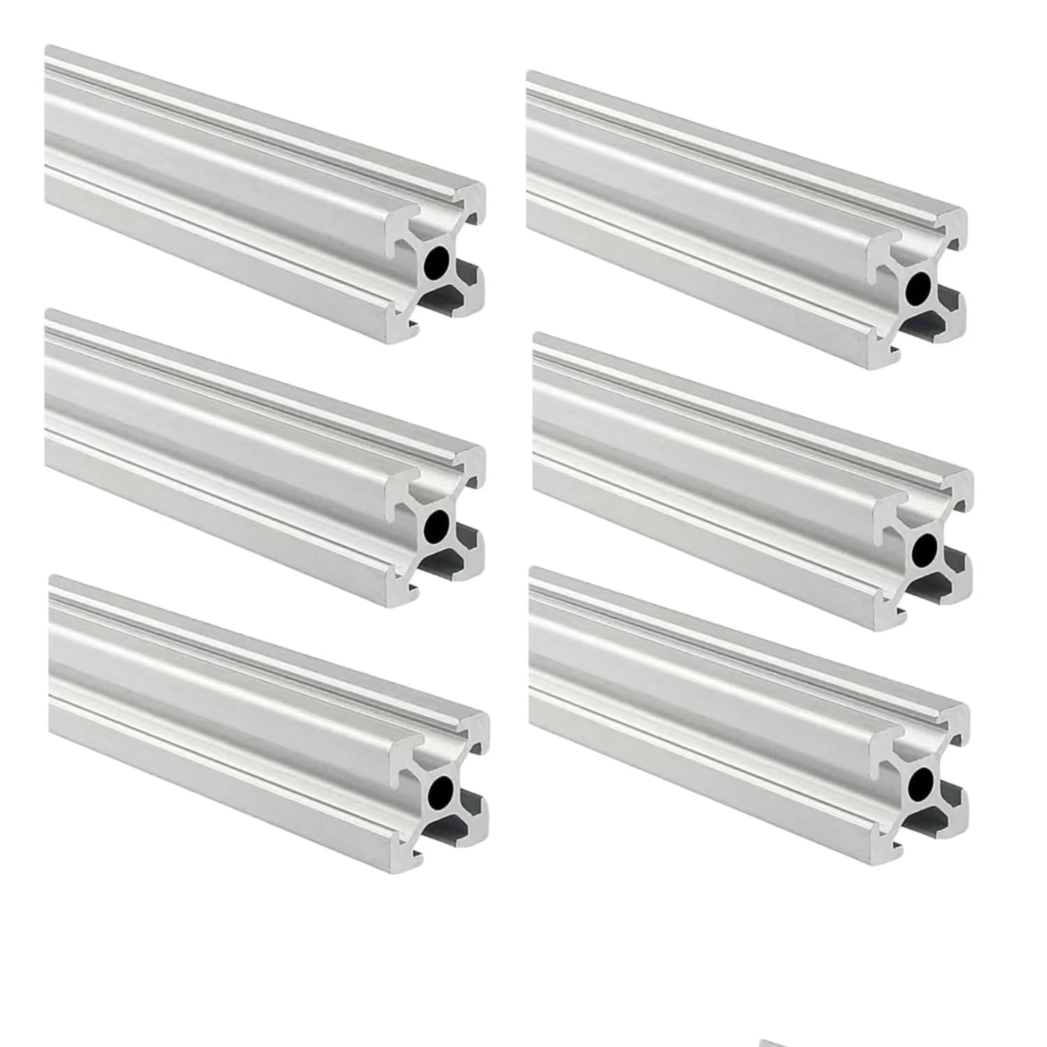 Lucky Extruded Aluminium Alloy Anodised T Slot V Slot Profile Rail Section Extrusion TS-6 2020 V Slot