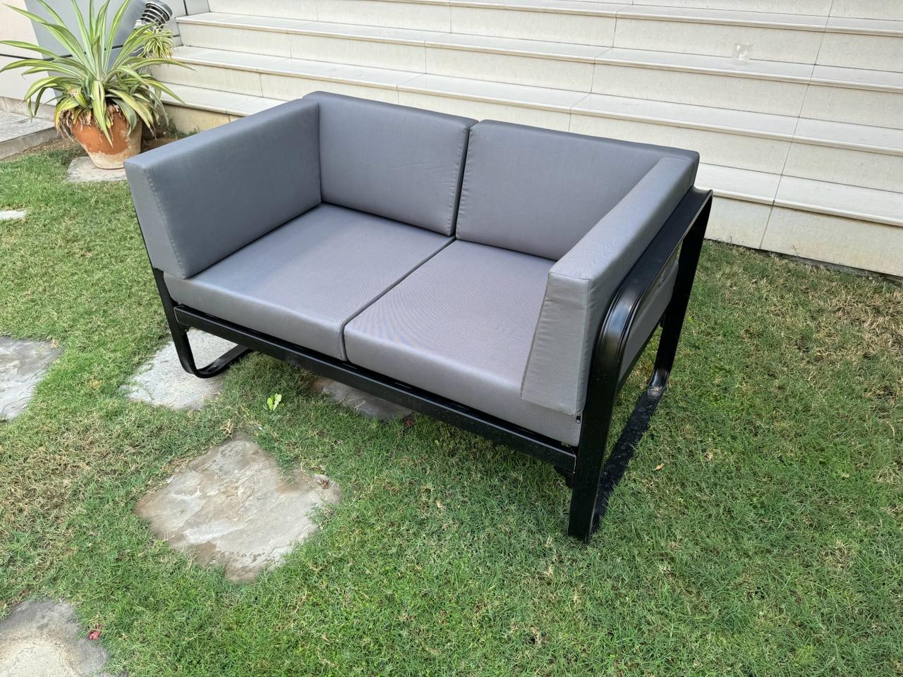 Atis 2 Seater Aluminium Outdoor Patio Sofa