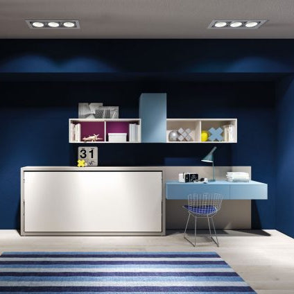 Pull-out Drawer table  with telescopic folding leg 