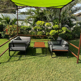 Atis 4 Seater Aluminium Outdoor Patio Sofa Set with Coffee Table