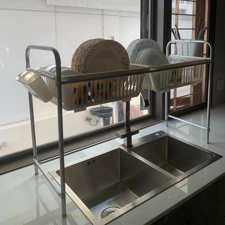 SilverStream™ Aluminium Over The Sink Dish Drying Rack