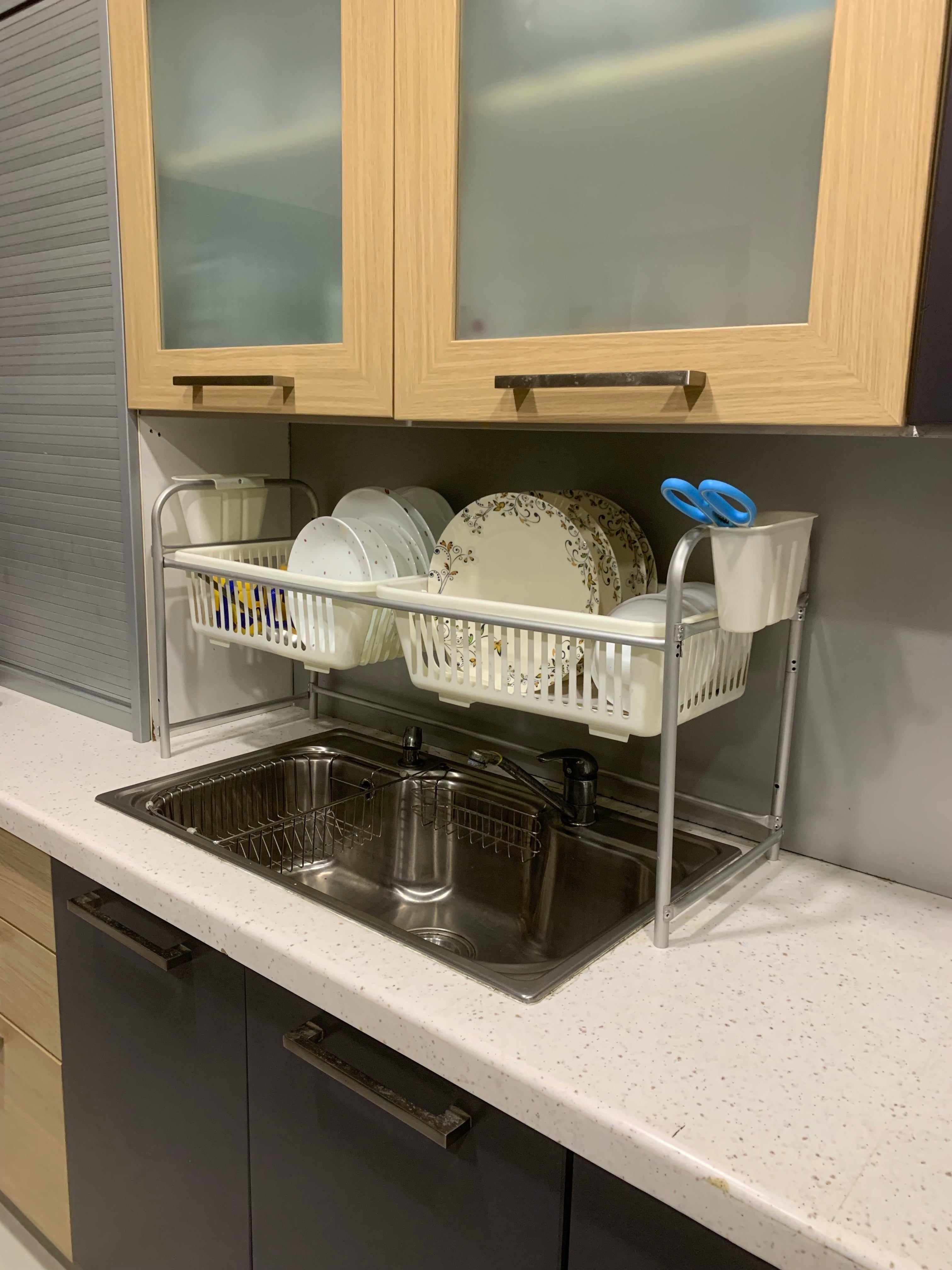 SilverStream™ Aluminium Over The Sink Dish Drying Rack