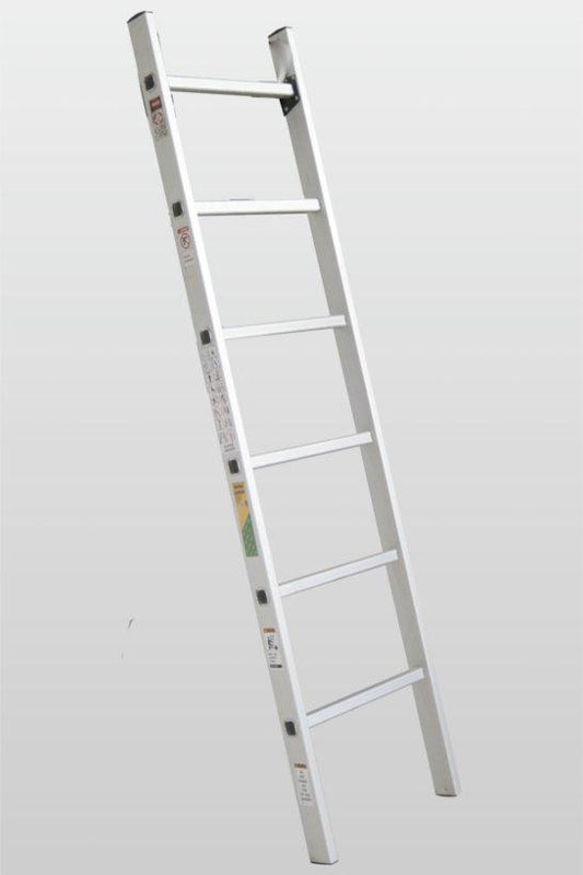 Aluminum Straight Ladder, Lightweight Fixed Ladder for Versatile Use (5, 6, 7, 8, 9, 10, 11, 12 feet)