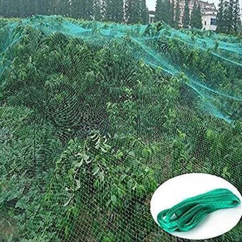 Durable nylon anti-bird net (6x30 feet) for effective protection against birds, pests, and supporting climbing plants.