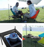 KingCamp Aluminum Alloy Foldable BBQ Camping Table, lightweight and durable for outdoor adventures.