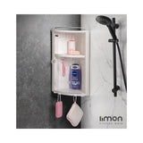  Bathroom Corner Cabinet, measuring 27x17x43 cm, designed for stylish and efficient storage