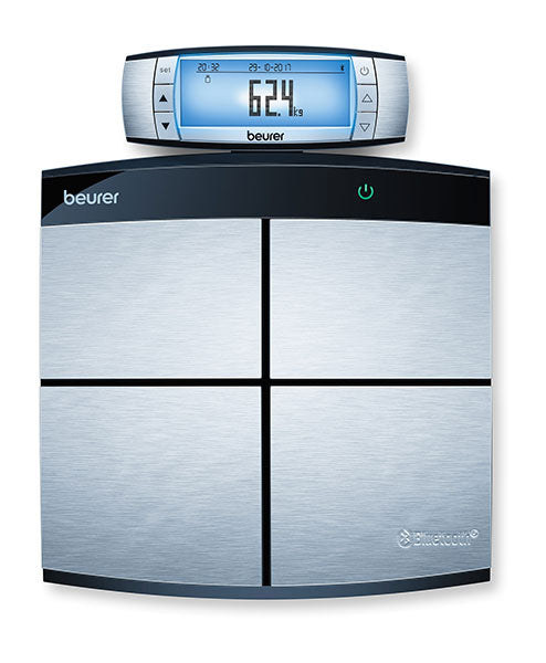 Beurer BF 105 BodyComplete Diagnostic Bathroom Scale with detachable display and full body composition analysis