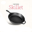 Seasoned 10-inch cast iron skillet for versatile, chemical-free cooking on various heat sources.