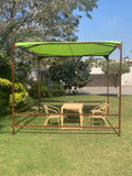 Oasis Outdoor Aluminium Pergola Gazebo with Fixed Canopy for Garden Beach Farmhouse