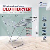 Alufold Light: Economy Aluminium Rust Proof Cloth Dryer Stand