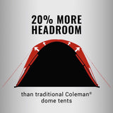 Coleman 8-Person Dark Room™ Skydome™ Camping Tent – Quick Setup, Spacious, Light-Blocking, and Weather-Resistant for Outdoor Comfort