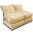 Couples Wallow Flip-Out Sofa Bed, convertible and multi-purpose, offering comfort, style, and versatility with durable stitching and polystyrene bean filling