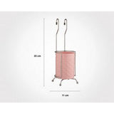 Limon Cutlery Hanging Holder with steel stand, available in pink, white, beige, and gray, 11x35 cm.