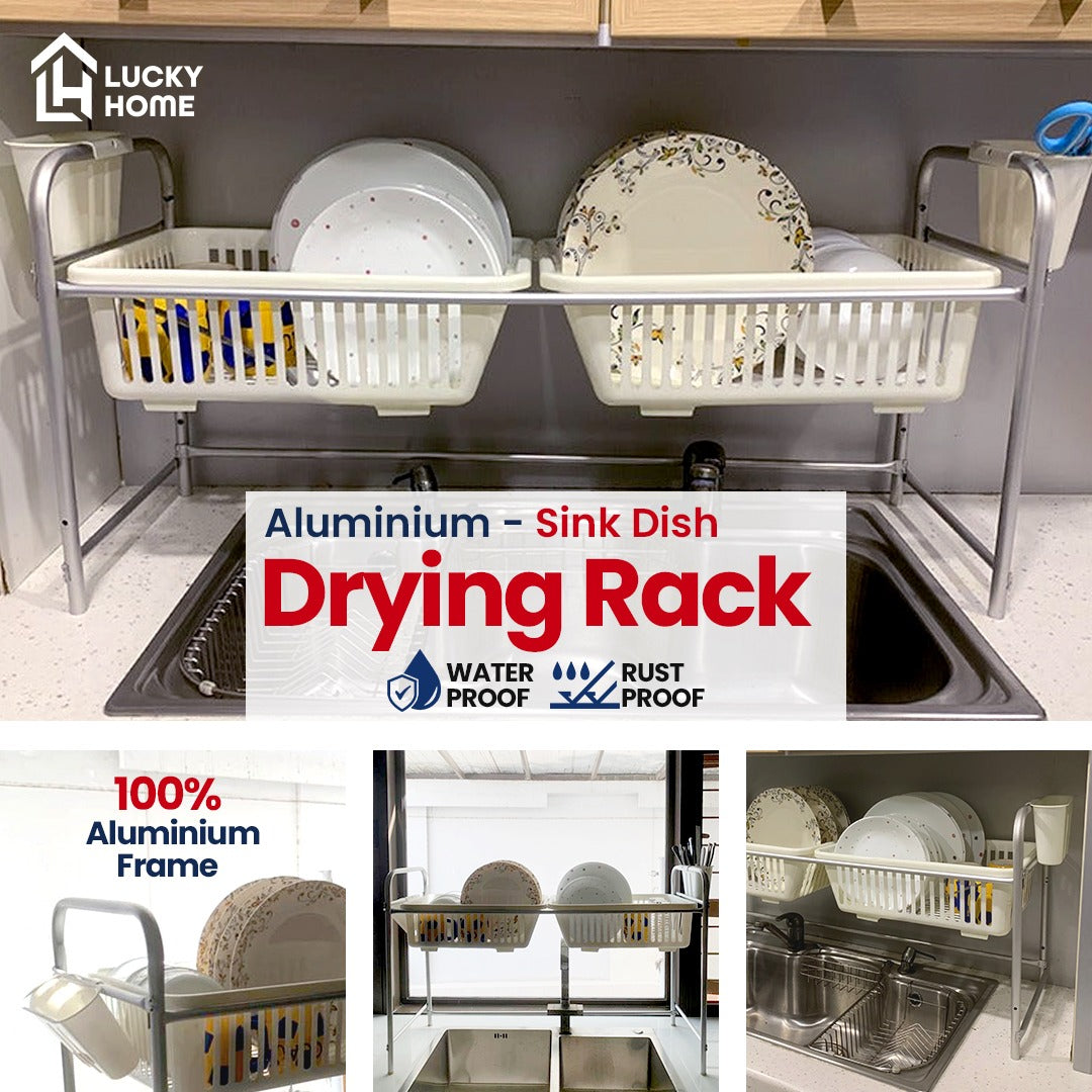 A space-saving kitchen set featuring a multi-purpose trolley cart, corner rack, and over-the-sink dish rack. Rust-proof, durable, and designed to keep your kitchen essentials organized and clutter-free.