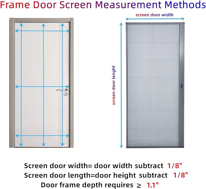 InsectGuard - Aluminium Retractable Screen Door with Pleated Zig Zag Mesh