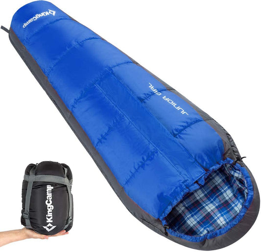 KingCamp Boys Mummy Sleeping Bag - Lightweight and compact sleeping bag with a mummy design, ideal for camping, hiking, and outdoor adventures