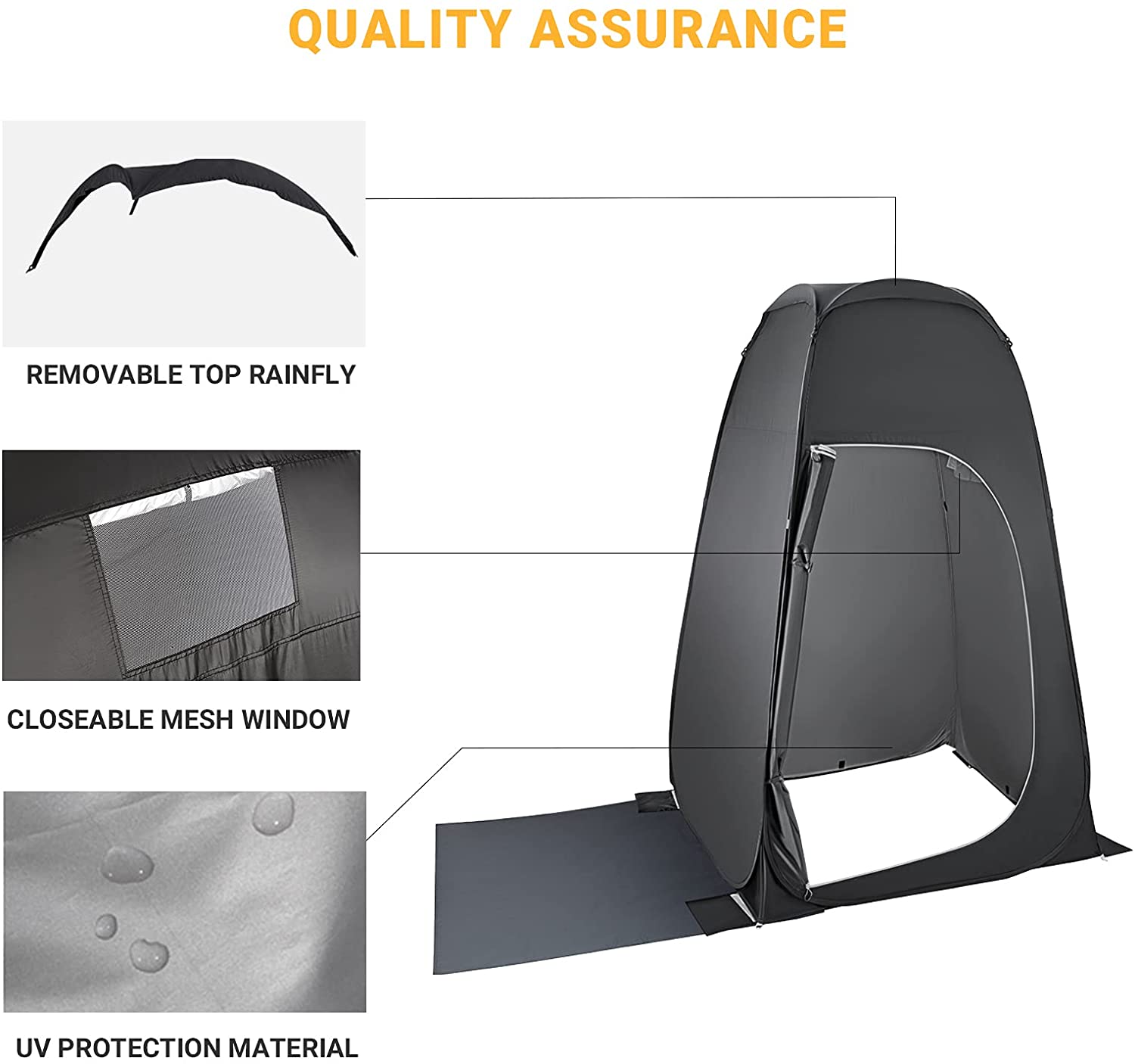 KingCamp Changing Tent Convenience, a portable, waterproof privacy shelter for changing clothes and outdoor use.