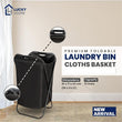 Fabric Laundry Hamper with lid and sturdy handles, dimensions 41 x 71 x 42 cm, modern design suitable for bedroom, bathroom, or laundry room organization."

Let me know if you'd like any changes!