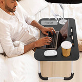 Apple Folding Portable Laptop Bed Table Desk with USB Charging Port