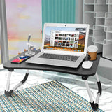 Apple Folding Portable Laptop Bed Table Desk with USB Charging Port