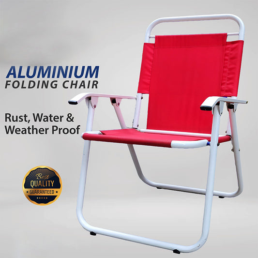 AquaFlex Outdoor Aluminum Folding Chairs with Waterproof Fabric