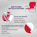 AquaFlex Outdoor Aluminum Folding Chairs with Waterproof Fabric