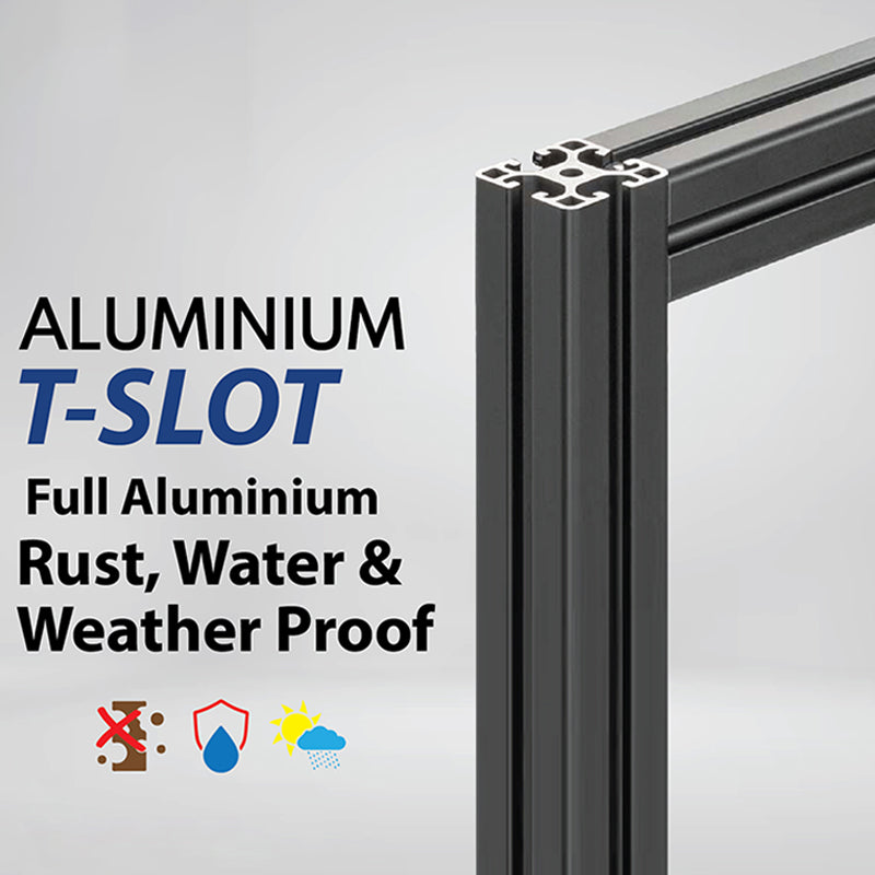 Lucky Extruded Aluminium Alloy Anodised T Slot V Slot Profile Rail Section Extrusion 40 40