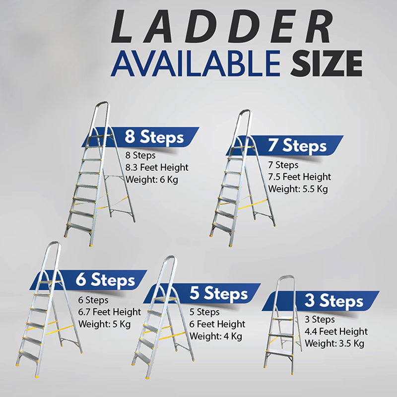 8 Step Aluminum Ladder LP 8