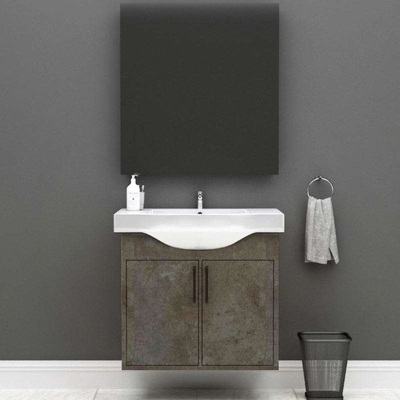 MDF Banyo Bathroom Vanity Cabinet With Sink Bathroom Storage