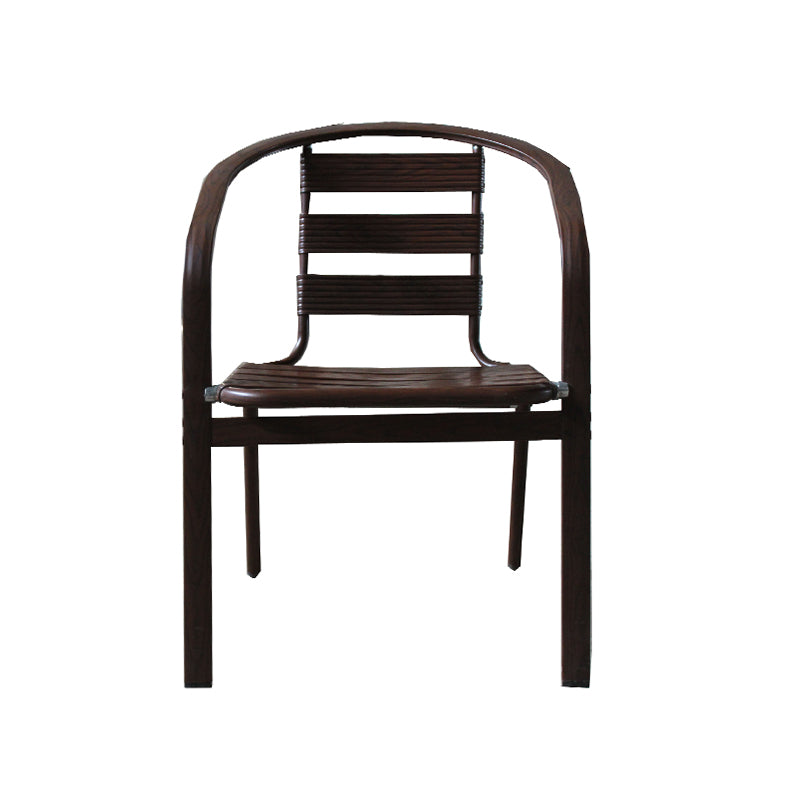 Aluminium Chair Chocolate Colour Stackable