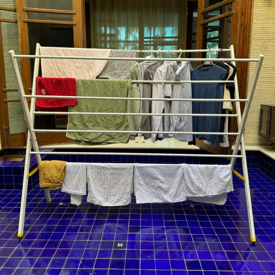 Mega Aluminium Clothes Drying + Hanging Rack Extra Large + Dryer