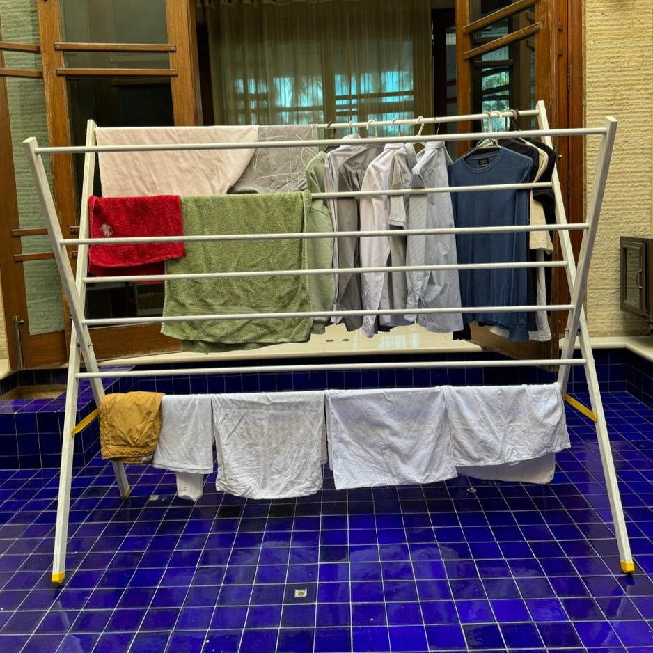 Mega Aluminium Clothes Drying + Hanging Rack Extra Large + Dryer