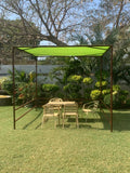 Oasis Outdoor Aluminium Pergola Gazebo with Fixed Canopy for Garden Beach Farmhouse