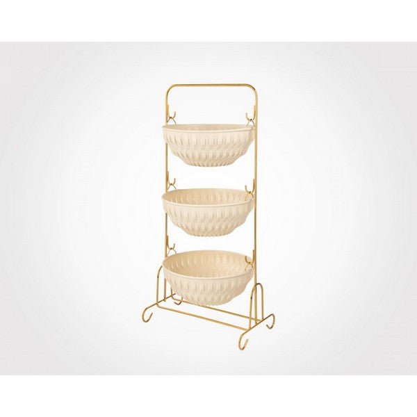 Multipurpose 2-tier and 3-tier onion rack with stand, perfect for kitchen organization.