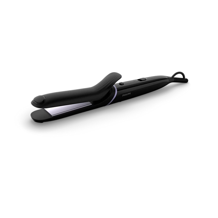 Philips BHH811/00 StyleCare Multi-Styler Curler with 5 attachments, including a 25mm curling barrel and 80mm straightener, for creating over 10 styles. Features OneClick technology, professional high heat up to 210°C, ceramic coating, cool tip, and a 1.8m swivel cord for easy and safe styling.