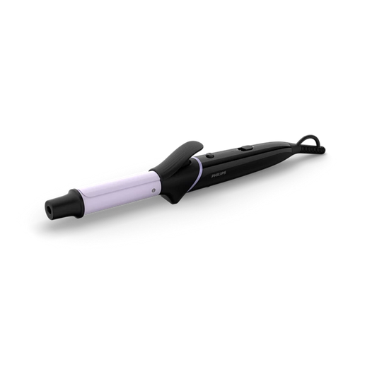 Philips BHH811/00 StyleCare Multi-Styler Curler with 5 attachments, including a 25mm curling barrel and 80mm straightener, for creating over 10 styles. Features OneClick technology, professional high heat up to 210°C, ceramic coating, cool tip, and a 1.8m swivel cord for easy and safe styling.