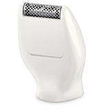 Philips BRT383/15 BikiniGenie trimmer with wet & dry use, bikini trimming head, mini shaving head, click-on combs, ergonomic design, and battery-powered portability for precise and safe bikini line grooming.