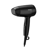 Philips EssentialCare 1200W Hair Dryer BHC010/10 - Compact, foldable design with gentle drying and ThermoProtect