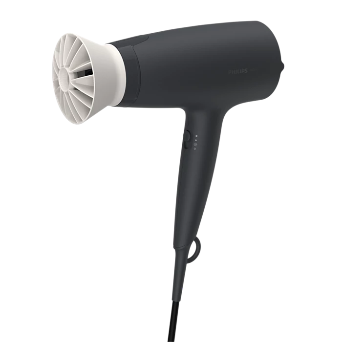 Philips 1600W Hair Dryer BHD302/13 with ThermoProtect, cool air function, and slim nozzle for precise styling