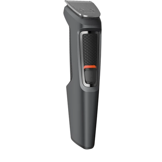 Philips MG3747/13 Multigroom Series 3000 9-in-1 Trimmer with self-sharpening blades, multiple comb attachments, and rinseable components for face, hair, and body grooming