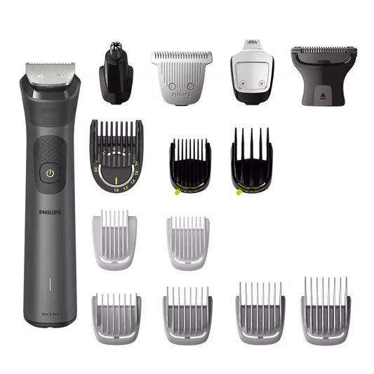 Philips MG7940/15 Series 7000 All-in-One Trimmer with self-sharpening blades, 16 attachments, and a 100% showerproof design for face, hair, and body grooming