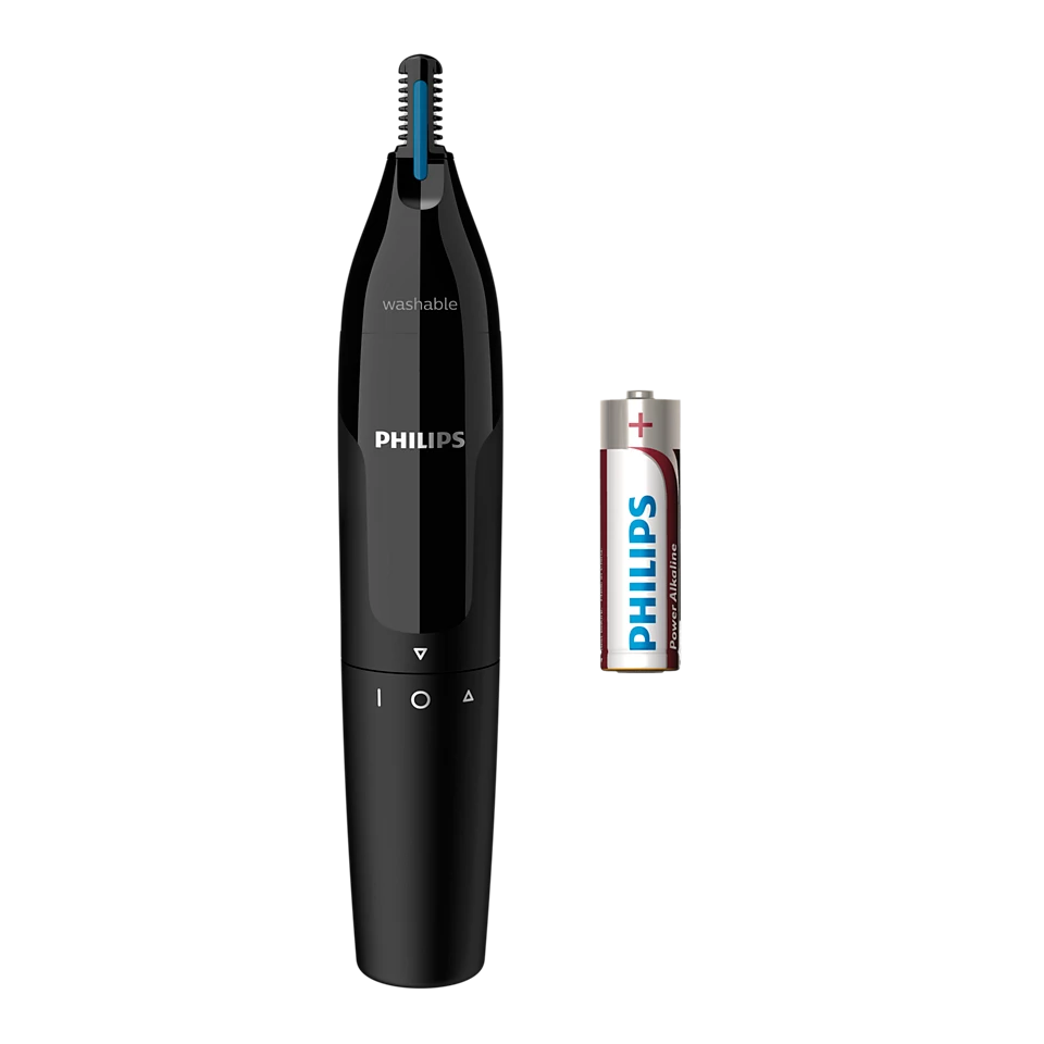 Philips NT1650/16 Nose & Ear Trimmer with PrecisionTrim technology for safe, tug-free grooming