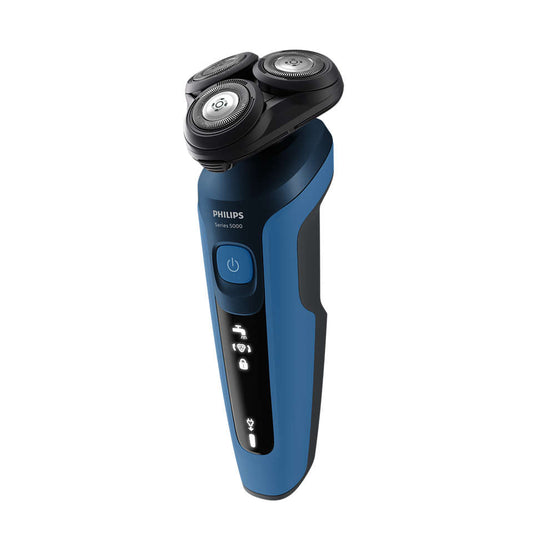 Philips Shaver Series 5000 S5444 with ComfortTech blades, 360° contour heads, ergonomic design, and wet/dry functionality for a comfortable, smooth shave.